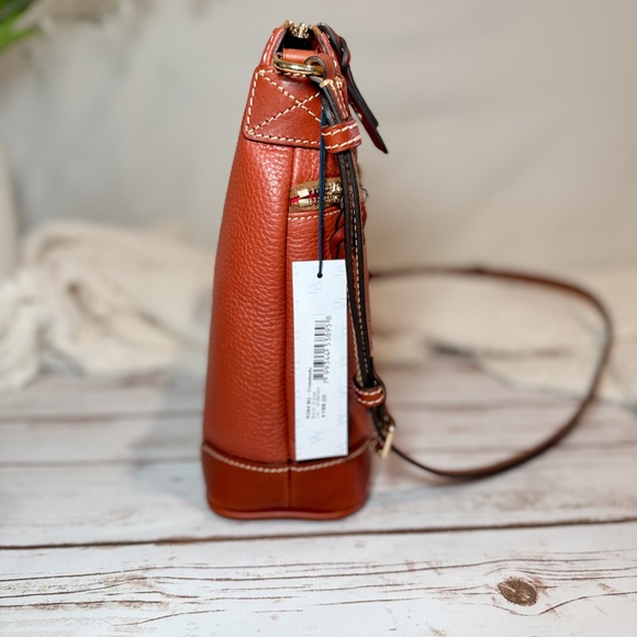 NWT Dooney & Bourke Pebble Grain Crossbody - Burnt Orange - Picture 7 of 10